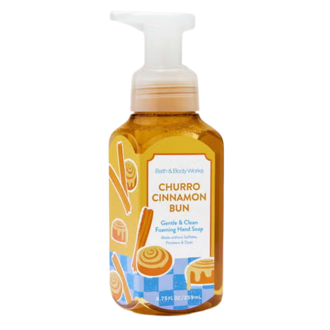 Bath & Body Works Churro Cinnamon Bun Gentle & Clean Foaming Hand Soap, 8.75 fl oz